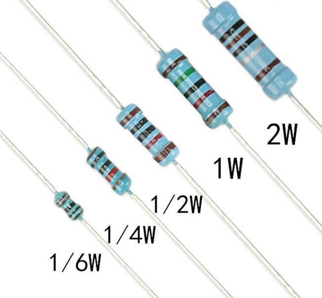 Figure 5: Resistors with different Power Ratings